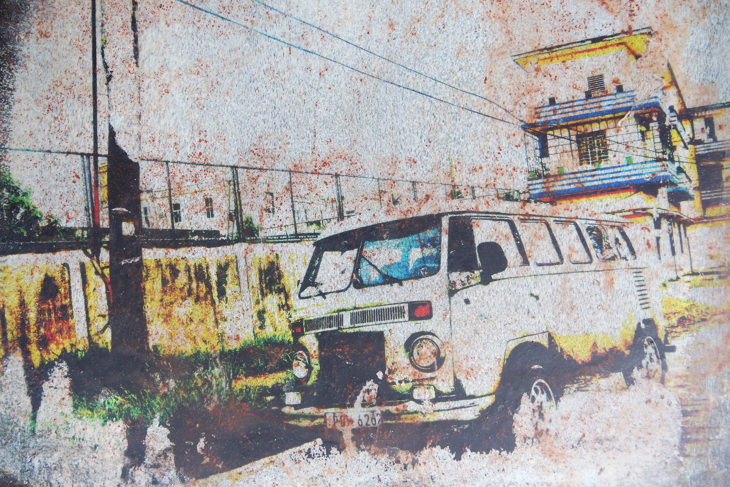 Bully cubain 25| 19 – Mixed Media auf Papier