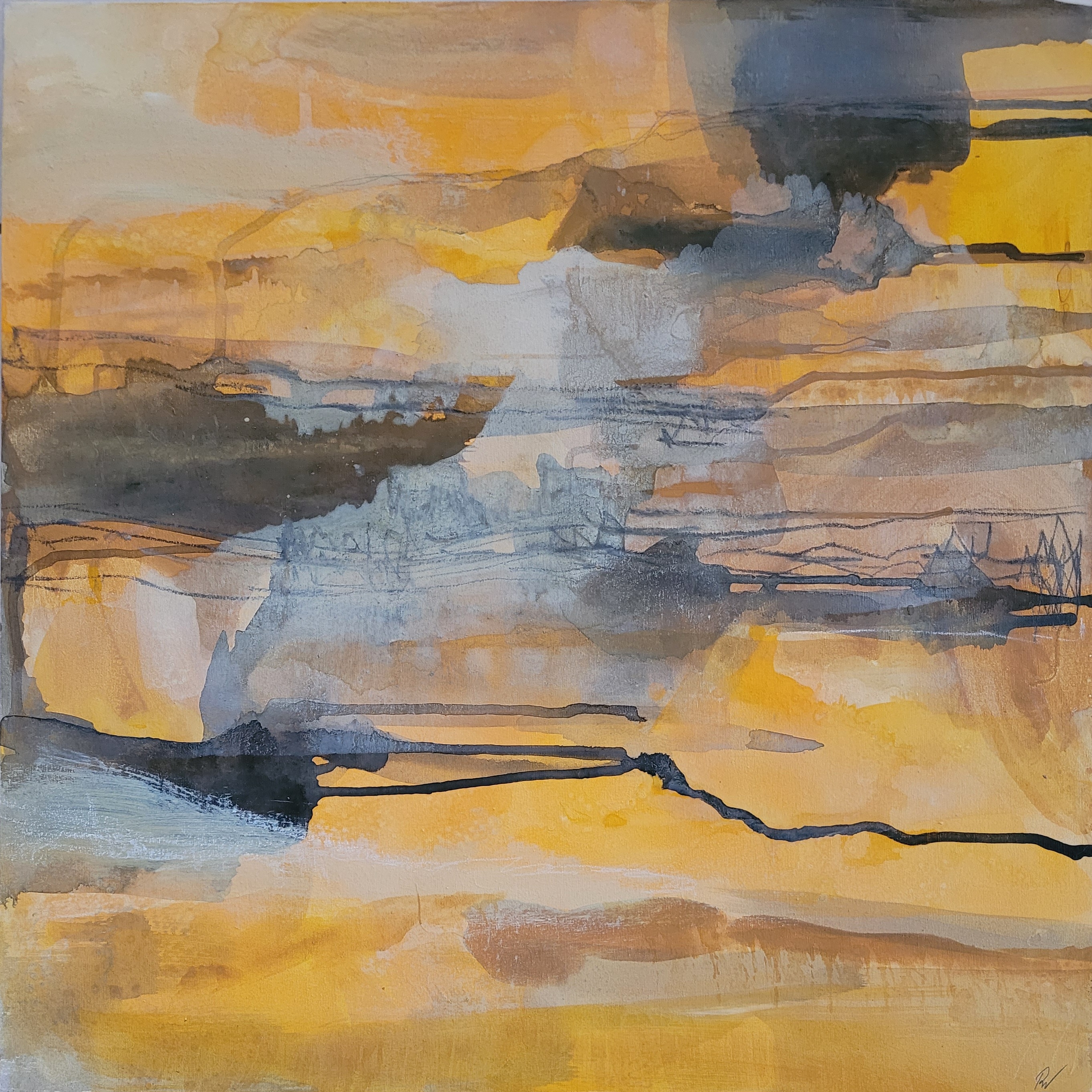 Malerei_R.M.Wieser_valley_of_light_II_60x60x4